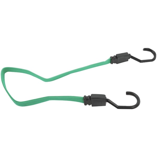Erickson 3/4 In. x 24 In. Flat Bungee Cord, Green 06924 - main